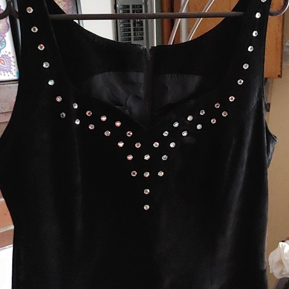 Suede dress with Rhinestones - Picture 2 of 3